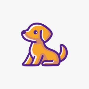 Dog lineal color icon