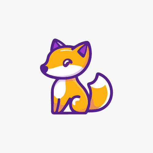 Fox lineal color icon