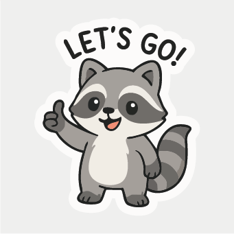 Let’s Go Sticker